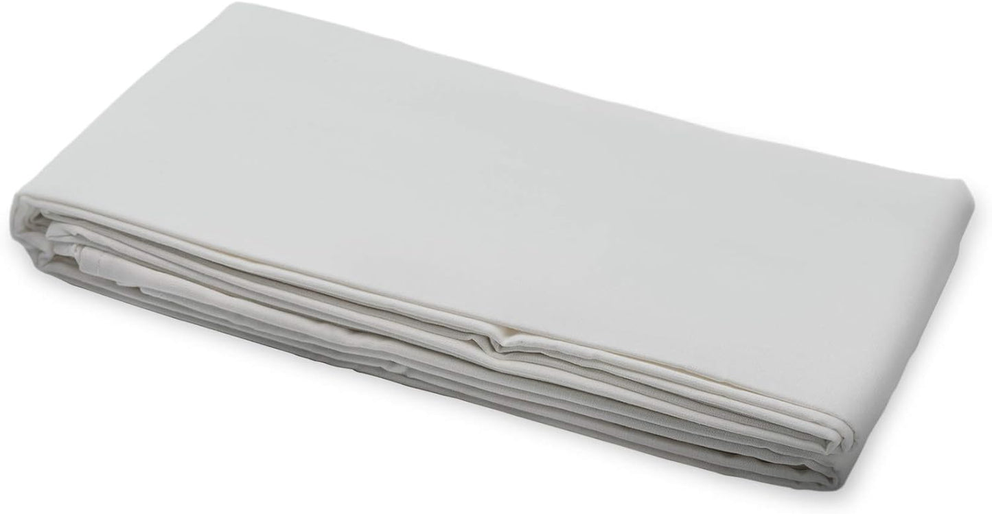 300TC Organic Fitted Sheet Sateen - Size Twin, Silver Whisper Organics