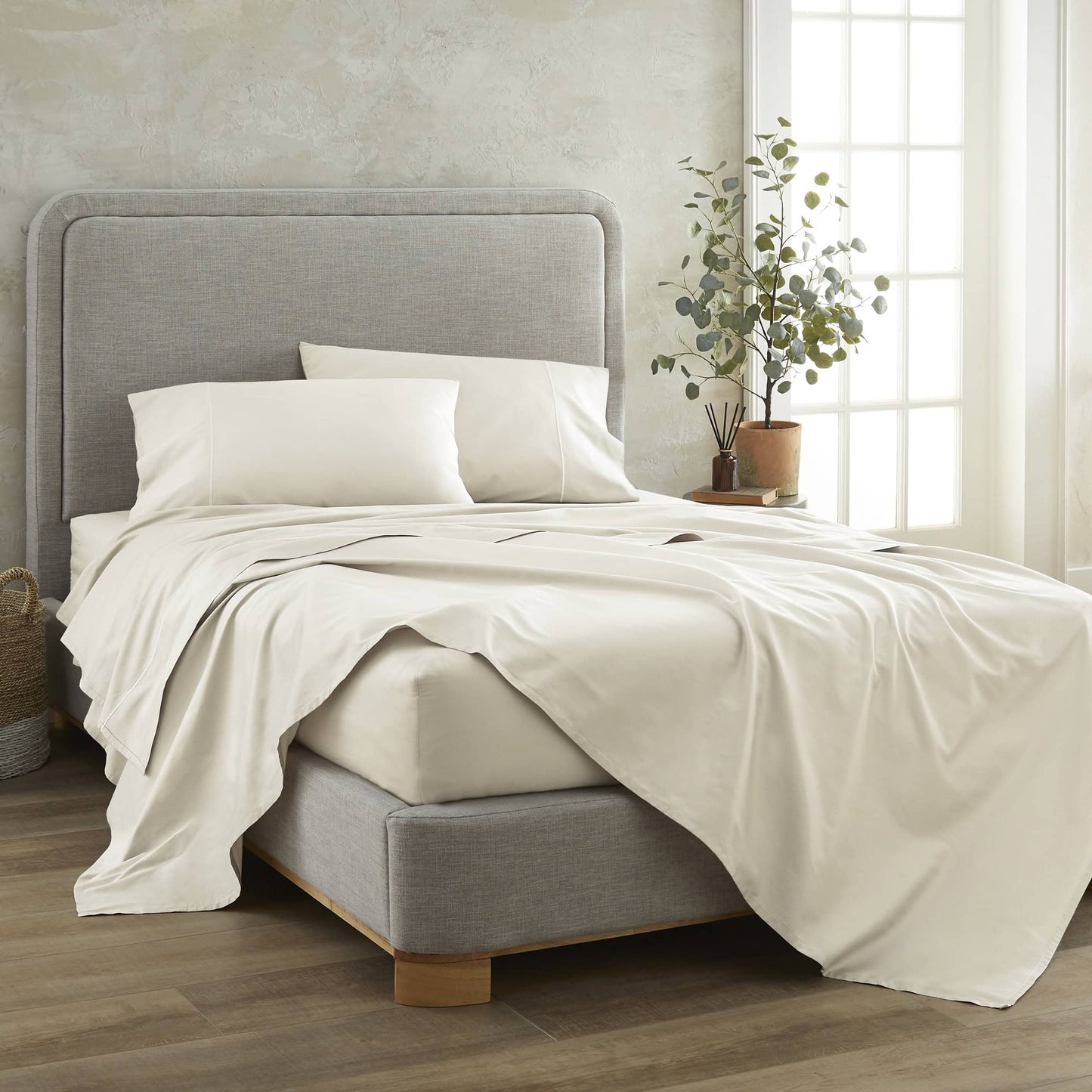 500 TC Sateen Bed Sheets Whisper Organics