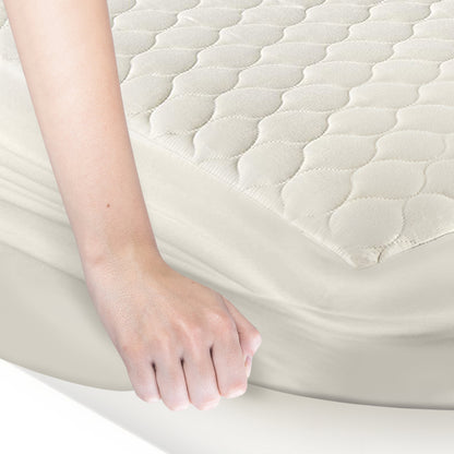 Organic Cotton Quilted Mattress Cover