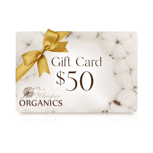 Whisper Organics Holiday Gift Cards Whisper Organics