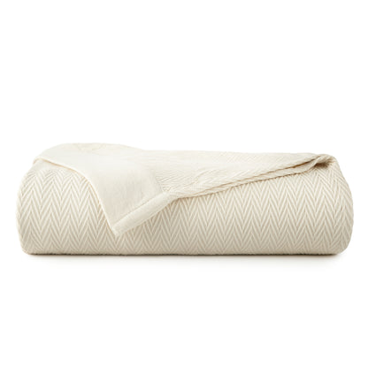 Organic Herringbone Blanket Whisper Organics