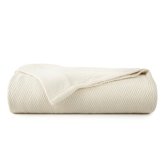 Organic Herringbone Blanket Whisper Organics