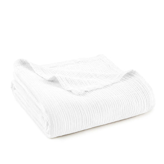 Muslin Organic Cotton Throw Blanket Whisper Organics