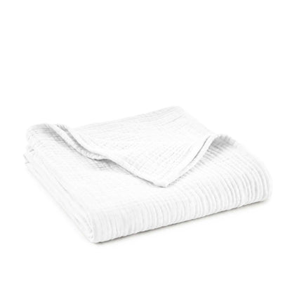 Muslin Organic Cotton Throw Blanket Whisper Organics