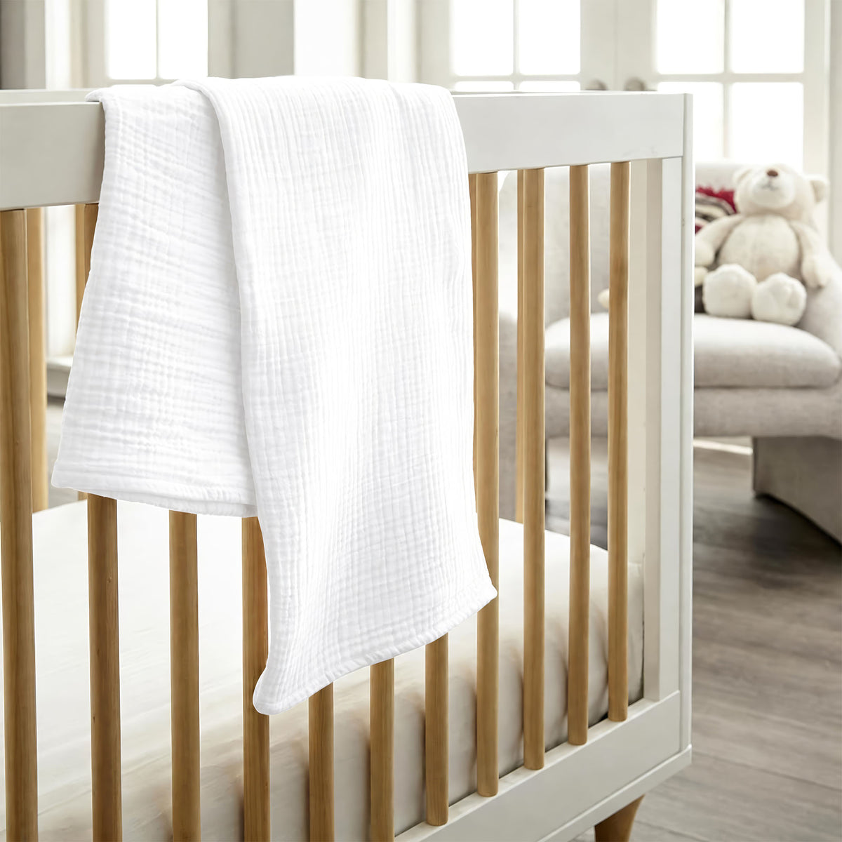Muslin Organic Cotton Throw Blanket Whisper Organics