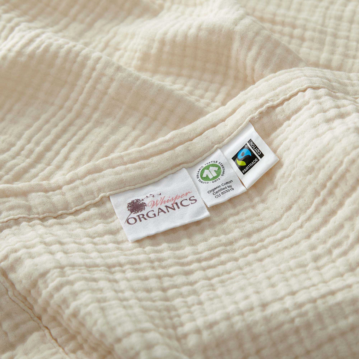 Muslin Organic Cotton Baby Swaddle Whisper Organics