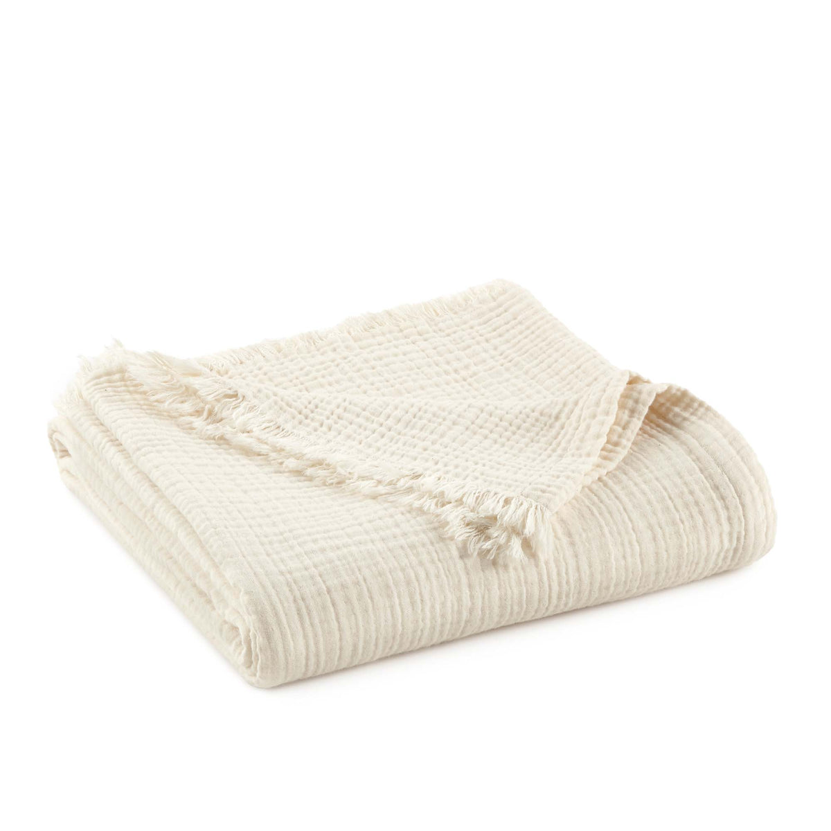 Muslin Organic Cotton Throw Blanket Whisper Organics