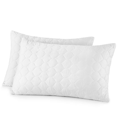 Organic Cotton Quilted Pillow Protectors