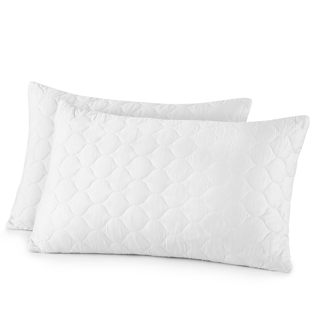 Organic Cotton Quilted Pillow Protectors Whisper Organics