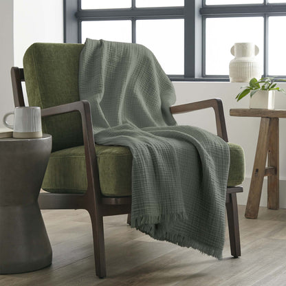 Muslin Organic Cotton Throw Blanket Whisper Organics