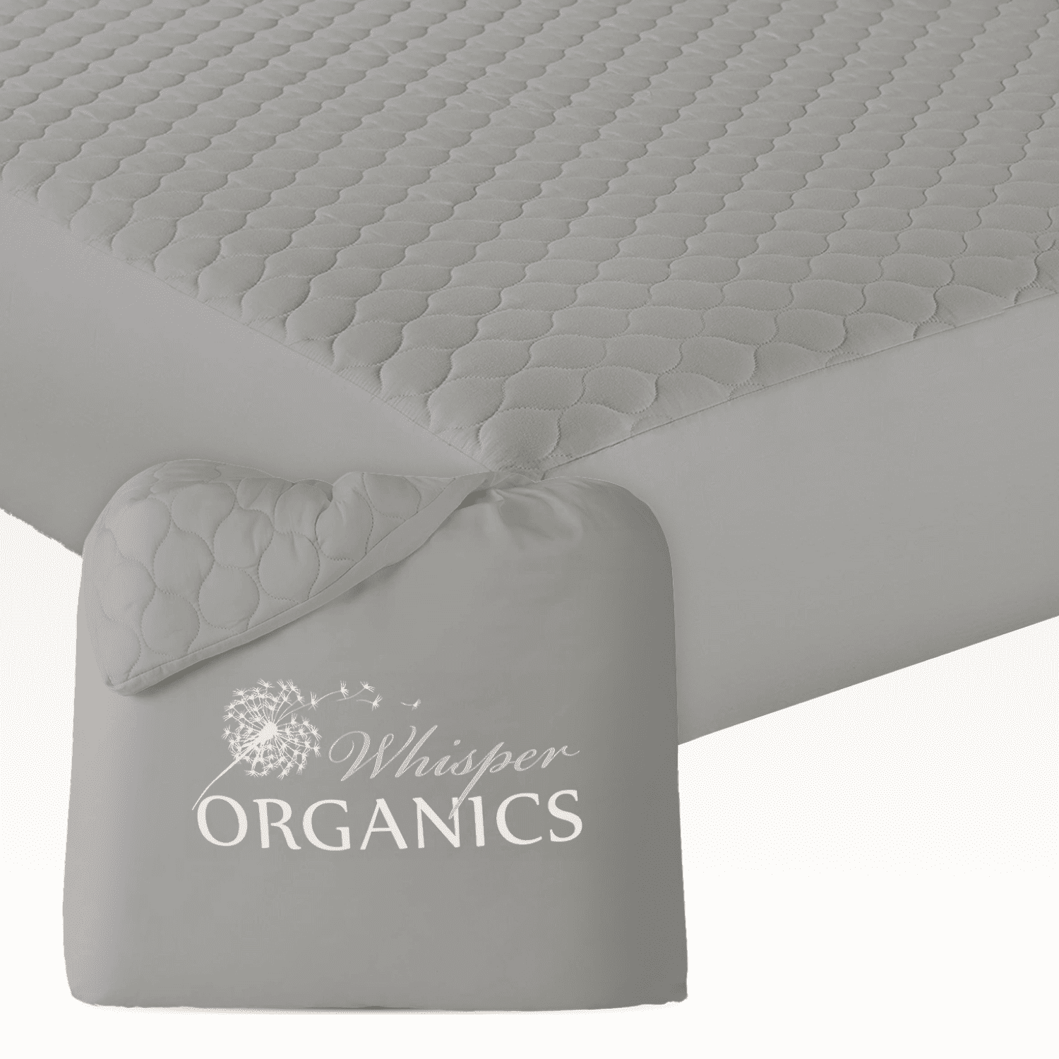 Organic Cotton Quilted Mattress Pad Protector Whisper Organics