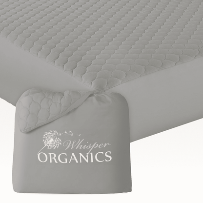 Organic Cotton Quilted Mattress Pad Protector Whisper Organics