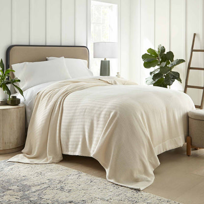 Organic Herringbone Blanket Whisper Organics