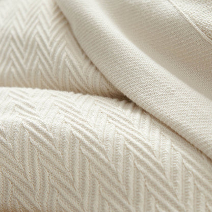 Organic Herringbone Blanket Whisper Organics