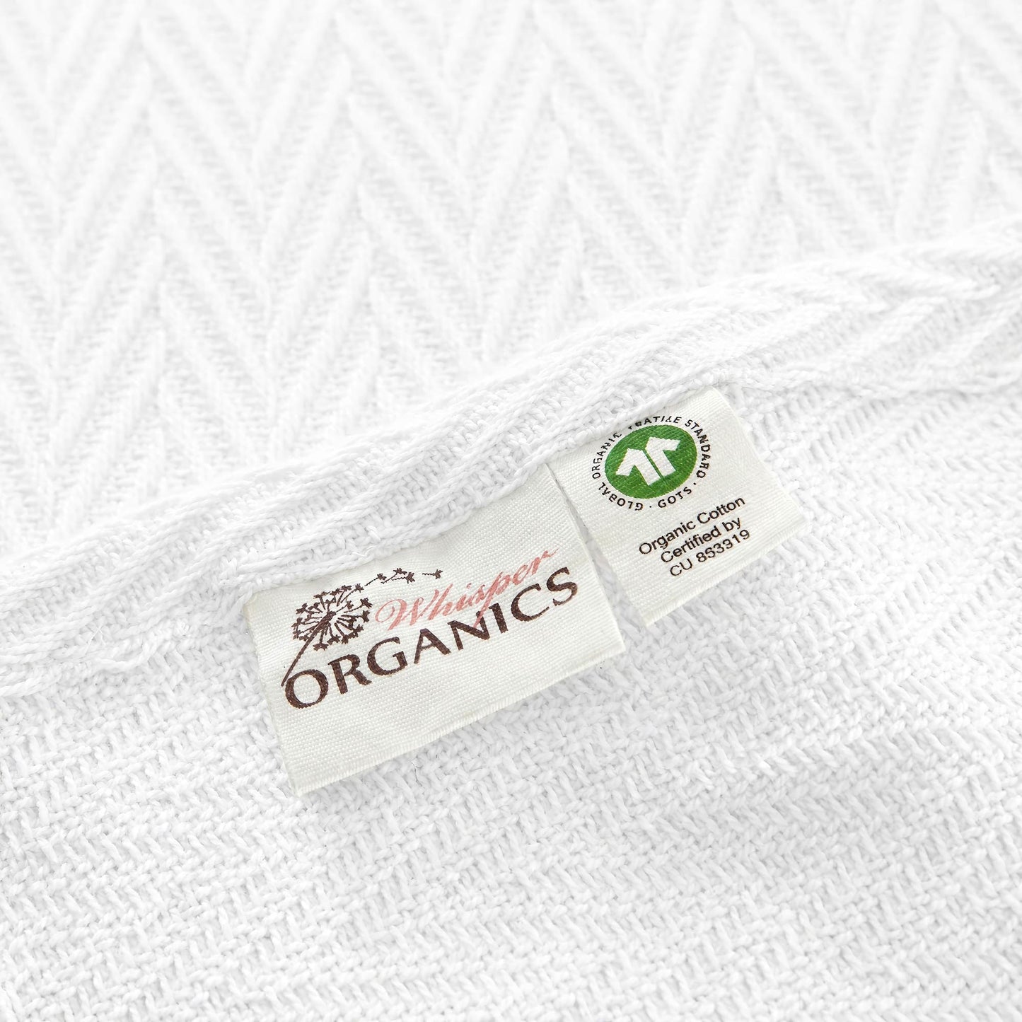 Organic Herringbone Blanket Whisper Organics