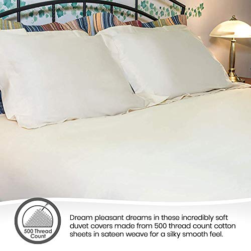 500 Thread Count Organic Duvet Covers - Sateen